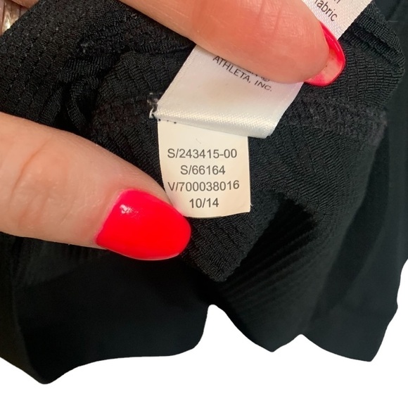 Athleta Summer Striped Black & White Hidden Agenda 2 in 1 Tank Top Size XS - Picture 7 of 9